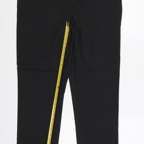Marks & Spencer Boys Black 18 Plus School Dress Trousers 36in Waist