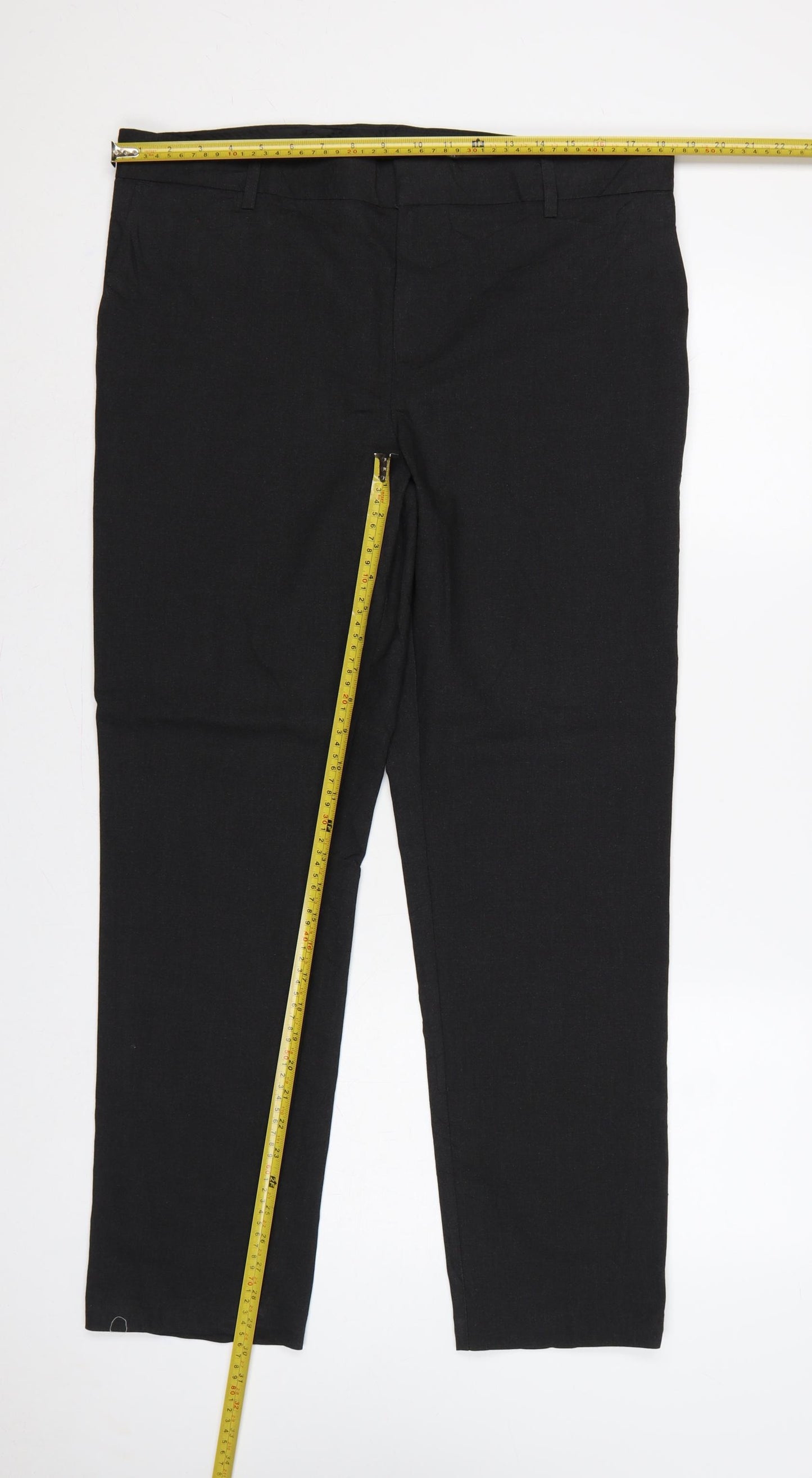 Marks & Spencer Boys Black 18 Plus School Dress Trousers 36in Waist