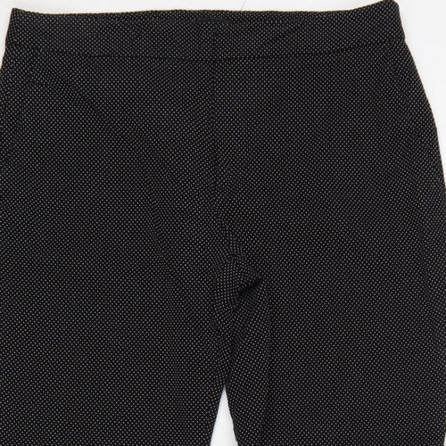 ZARA Women’s Black Polka Dot High Rise Skinny Trousers UK 10