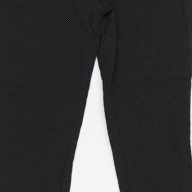 ZARA Women’s Black Polka Dot High Rise Skinny Trousers UK 10