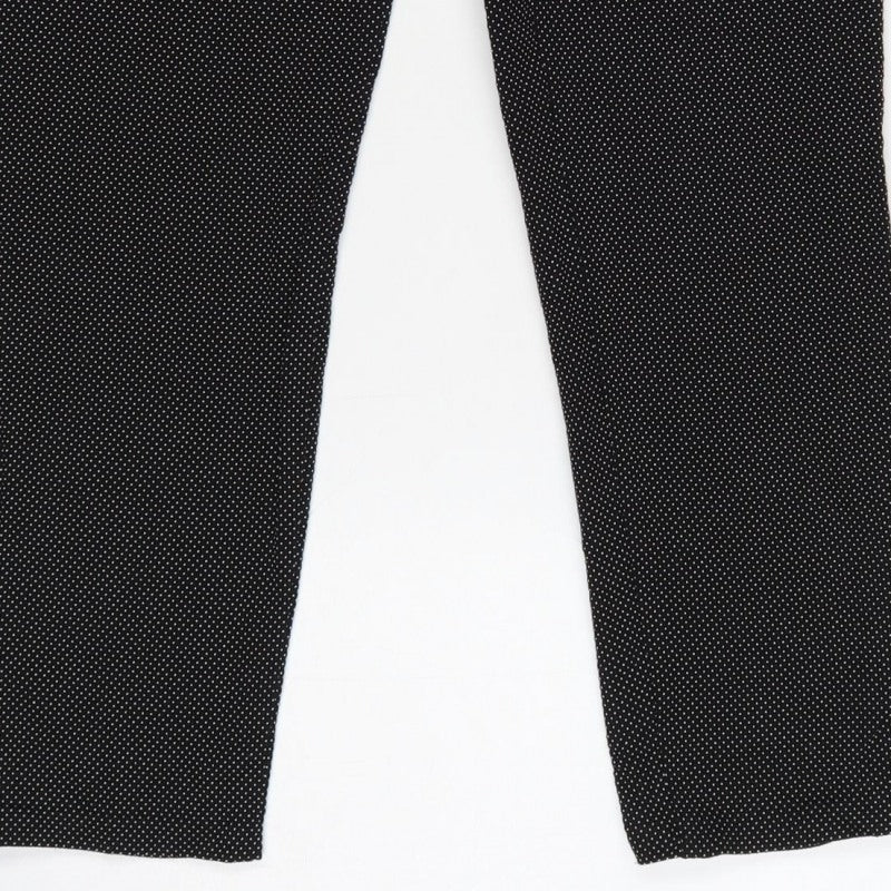 ZARA Women’s Black Polka Dot High Rise Skinny Trousers UK 10