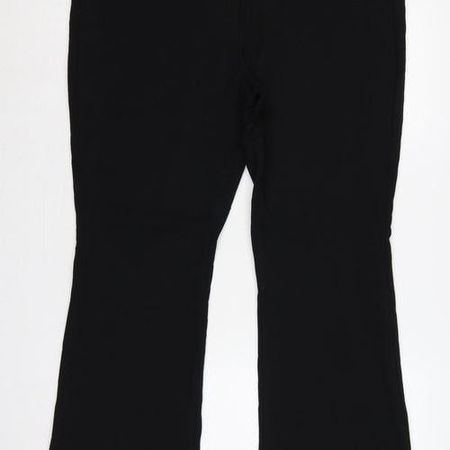 M&S Women’s Black UK 18 Regular Flared Tailored Work Trousers