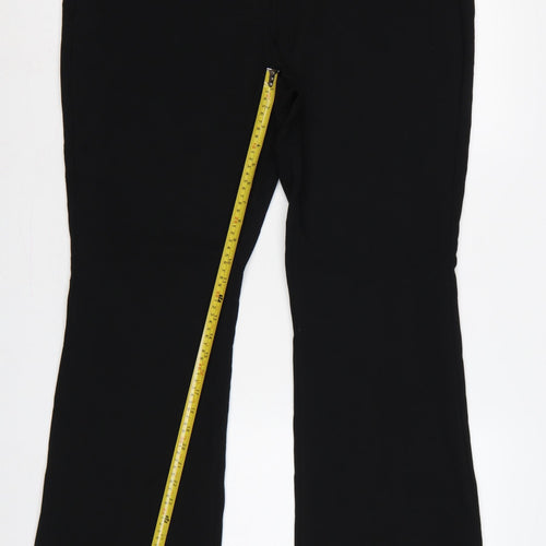 M&S Women’s Black UK 18 Regular Flared Tailored Work Trousers