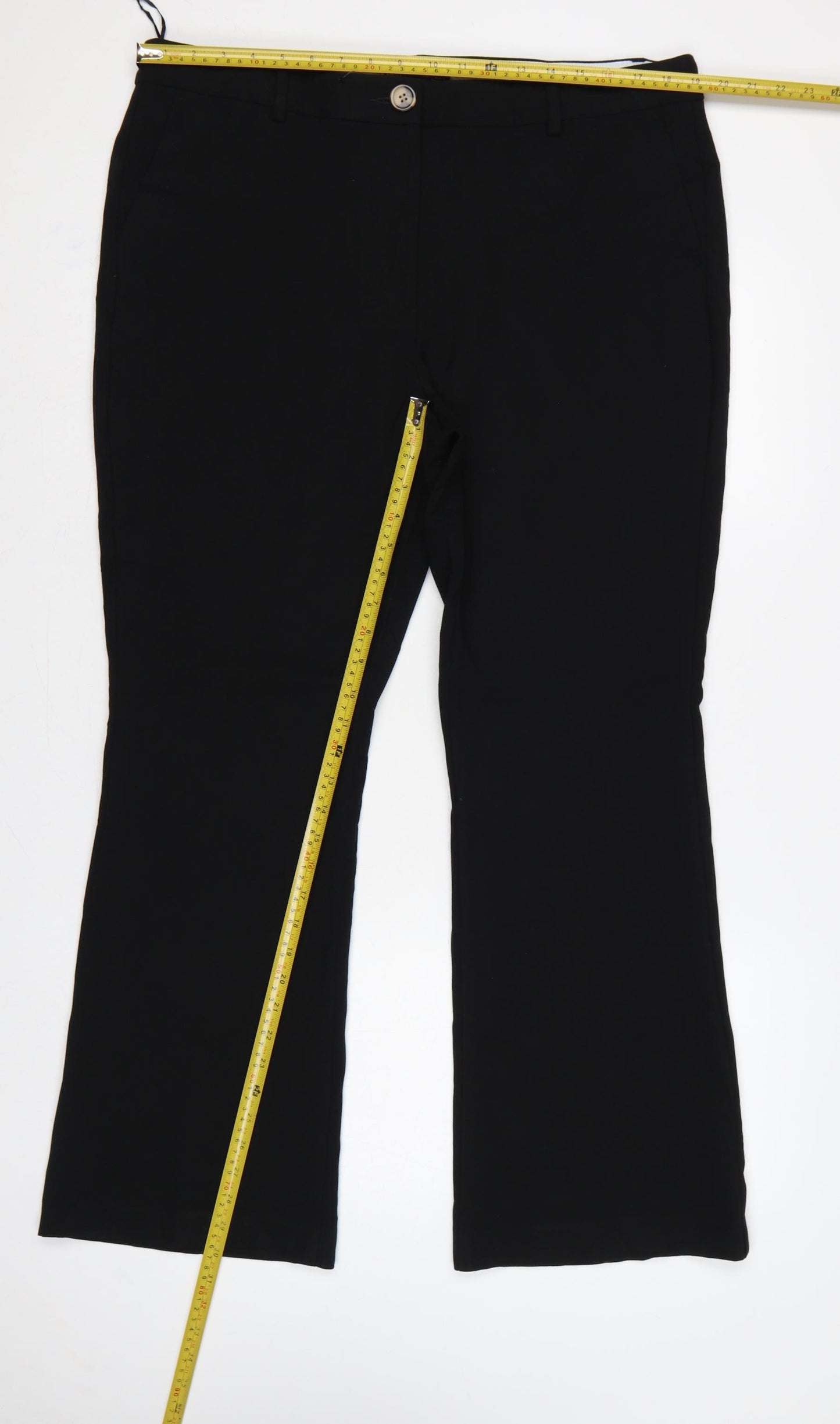 M&S Women’s Black UK 18 Regular Flared Tailored Work Trousers