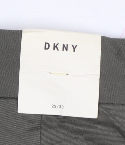 DKNY Men’s Green 29/30 Stretch Chino Straight Trousers