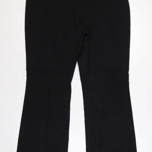 Marks & Spencer Women's Black UK 16 Short Bootcut Trousers