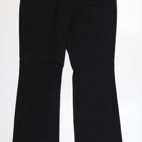 Marks & Spencer Women's Black UK 16 Short Bootcut Trousers