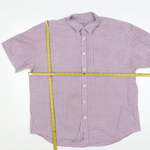 Marks & Spencer Men Multicoloured XL Classic Check Short Sleeve Shirt