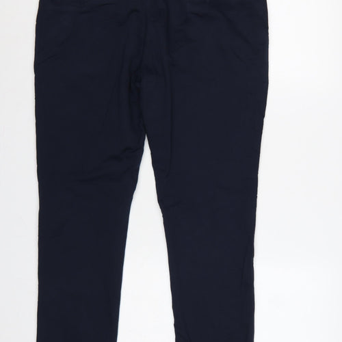 M&S Autograph Men's Blue 36in Slim Fit Chino Trousers Short 29in