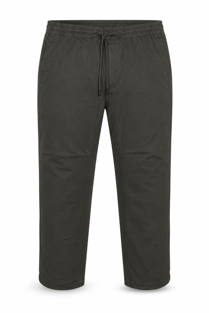 Marks and Spencer Men's Green XL Straight Fit Drawstring Trousers