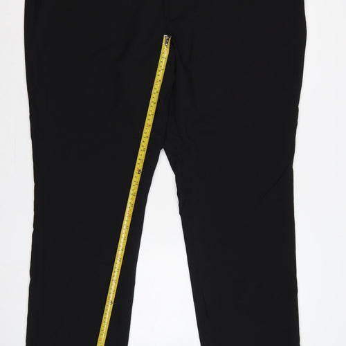 Taylor & Wright Men’s Black 44R Regular Straight Dress Trousers