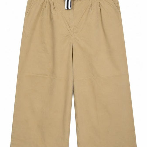 M&S Women’s Beige UK 20 High Rise Wide Leg Belted Trousers