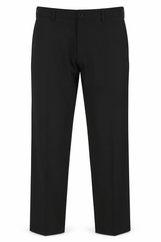 Marks and Spencer Men Black 36 Regular Fit Dress Trousers 31 Leg