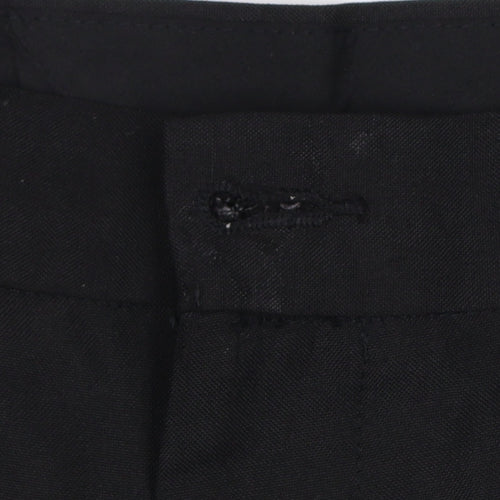 Marks and Spencer Men Black 36 Regular Fit Dress Trousers 31 Leg