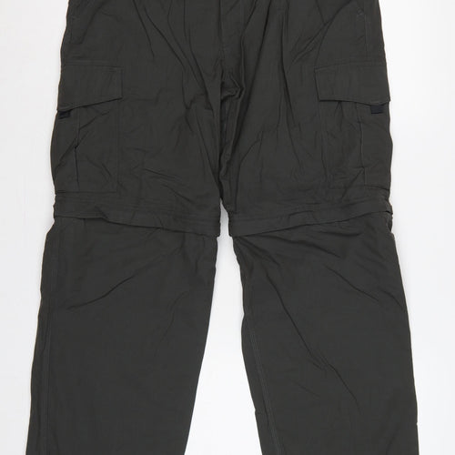 Marks and Spencer Men's Black 32 Regular Convertible Cargo Trousers Belt