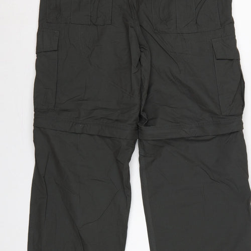 Marks and Spencer Men's Black 32 Regular Convertible Cargo Trousers Belt