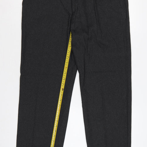 Marks & Spencer Men's Grey 36 29 Regular Fit Dress Trousers