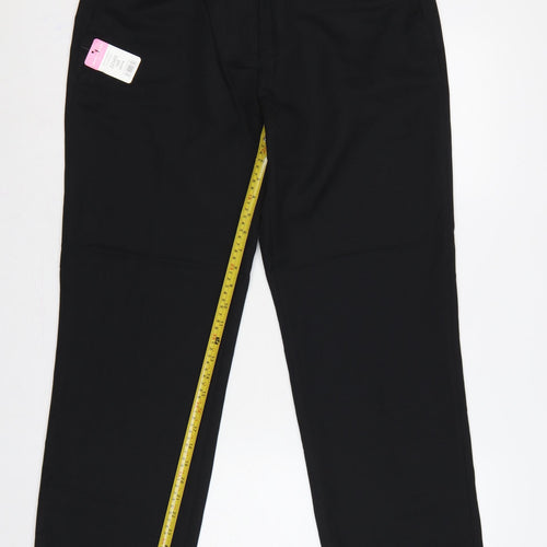 Brook Taverner Women's Black UK 16R Venus Straight Leg Work Trousers