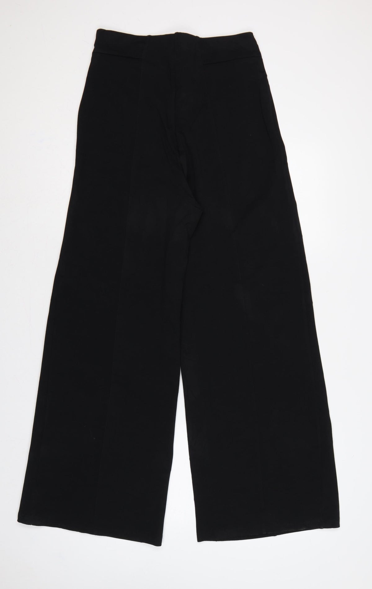 River Island Women’s Black UK 12 High Waist Wide-Leg Trousers