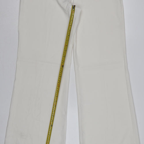 Tall The Look Women Ivory UK 14 Wide-Leg Dress Trousers Tall