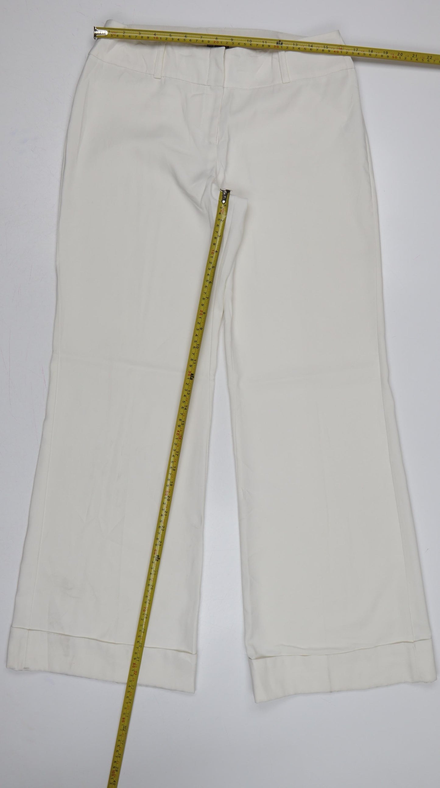 Tall The Look Women Ivory UK 14 Wide-Leg Dress Trousers Tall