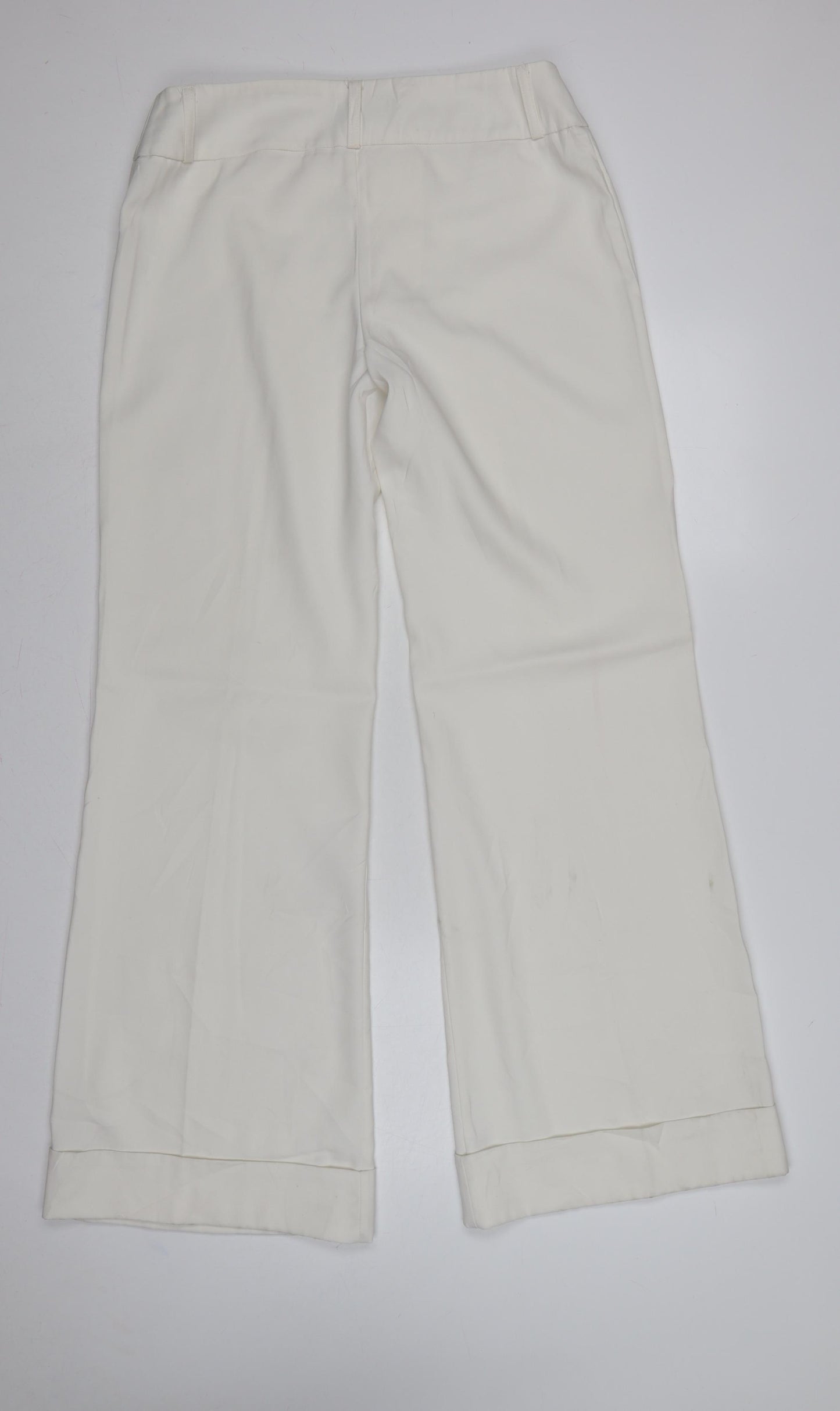 Tall The Look Women Ivory UK 14 Wide-Leg Dress Trousers Tall