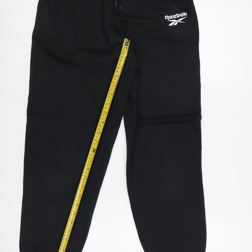 Reebok Women’s Black XS Logo Cuffed Jogger Sweatpants