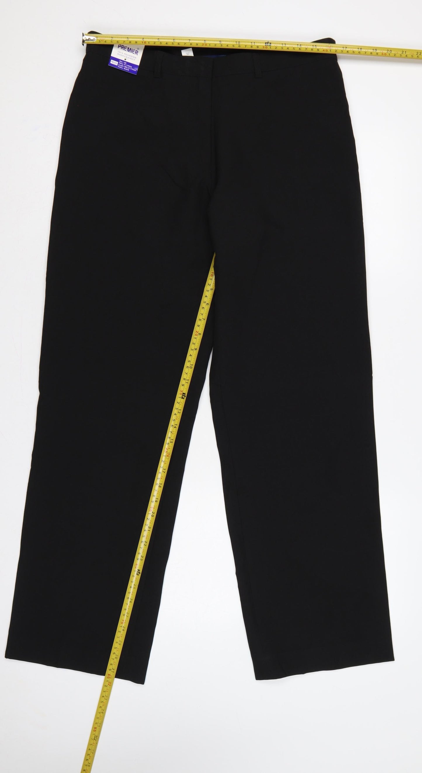 Premier Women’s Black Size 16R Straight Leg Workwear Trousers PR530