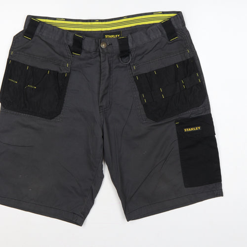 Stanley Men’s Grey 36 Cargo Workwear Shorts Multi Pocket