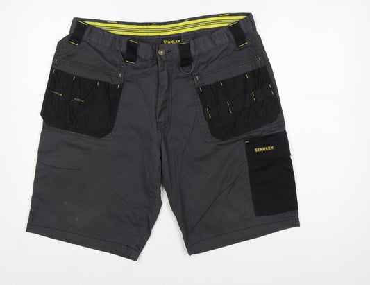 Stanley Men’s Grey 36 Cargo Workwear Shorts Multi Pocket