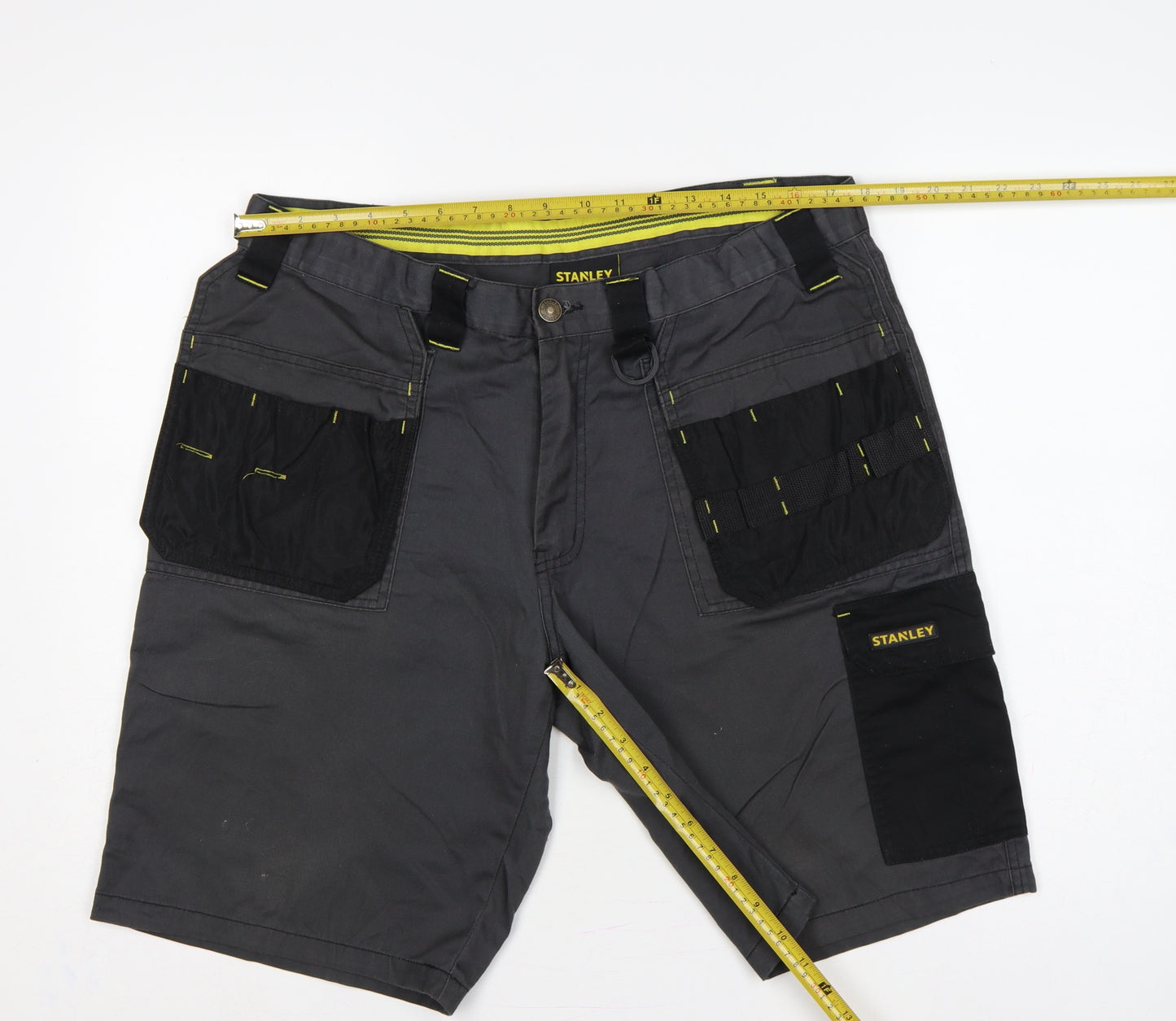 Stanley Men’s Grey 36 Cargo Workwear Shorts Multi Pocket