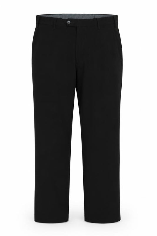 Marks and Spencer Men Black 36 Regular Straight Dress Trousers 36/29