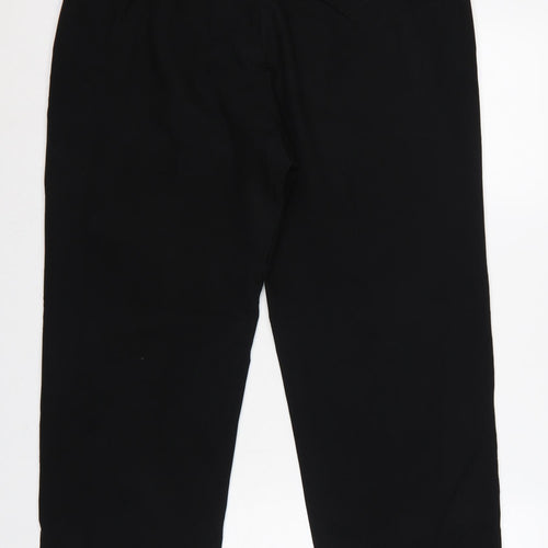 Marks and Spencer Men Black 36 Regular Straight Dress Trousers 36/29