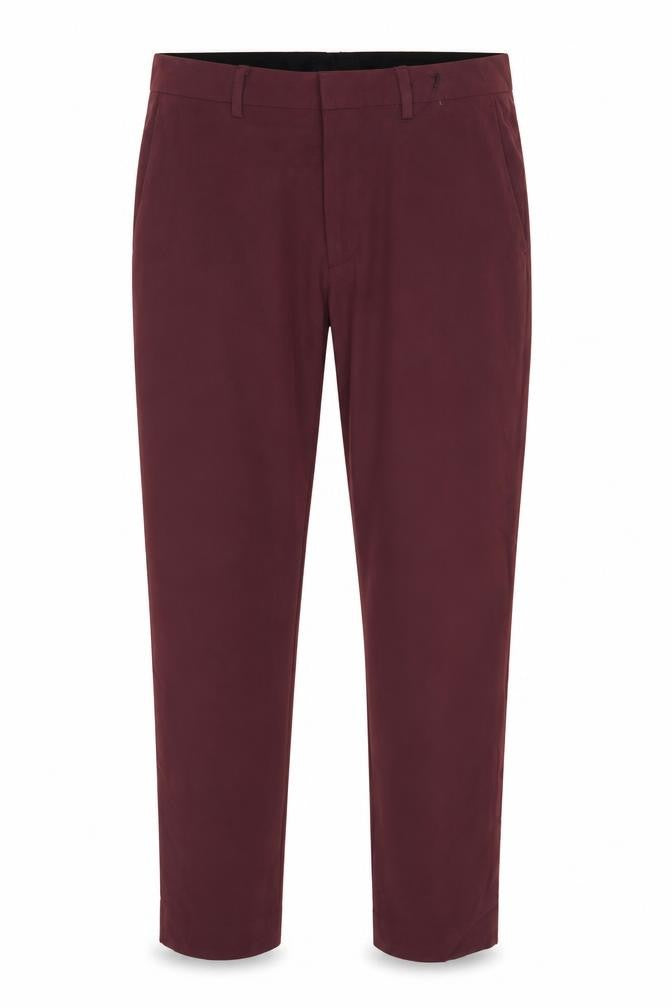 ASOS Men's Burgundy Red 32 Slim Tapered Dress Trousers 32L