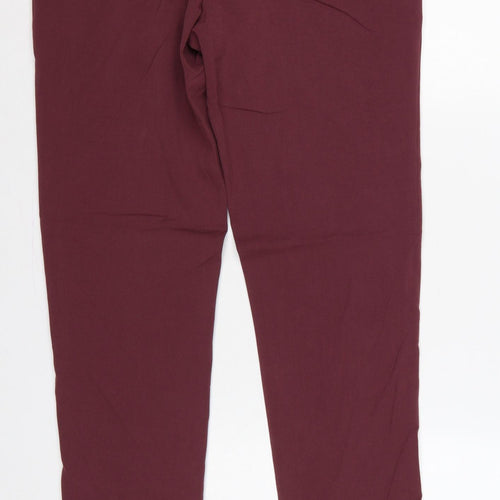 ASOS Men's Burgundy Red 32 Slim Tapered Dress Trousers 32L
