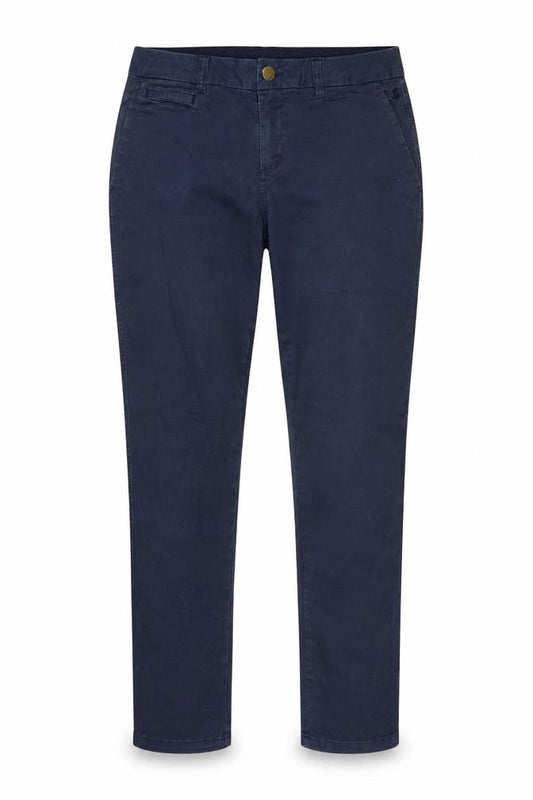 Joules Women’s Blue UK 12 Straight Chino Trousers Pockets