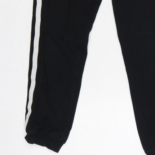 Pineapple Girls Black 11-12 Years Jogger Sweatpants Side Stripe
