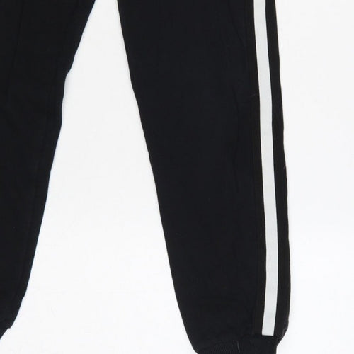 Pineapple Girls Black 11-12 Years Jogger Sweatpants Side Stripe