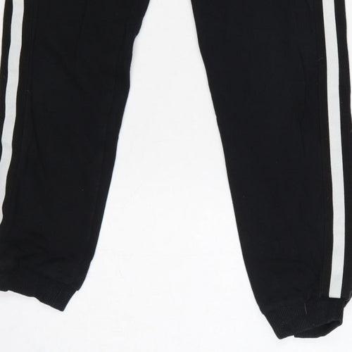Pineapple Girls Black 11-12 Years Jogger Sweatpants Side Stripe