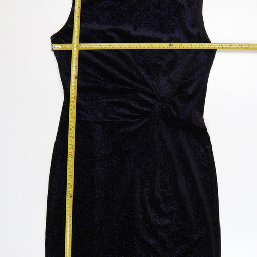 M&Co. Women’s Blue Glitter Bodycon Knee Length Party Dress UK 12