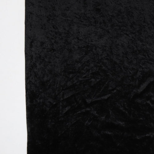 Transmission London Women’s Black Size 16 Velvet Long Slip Dress
