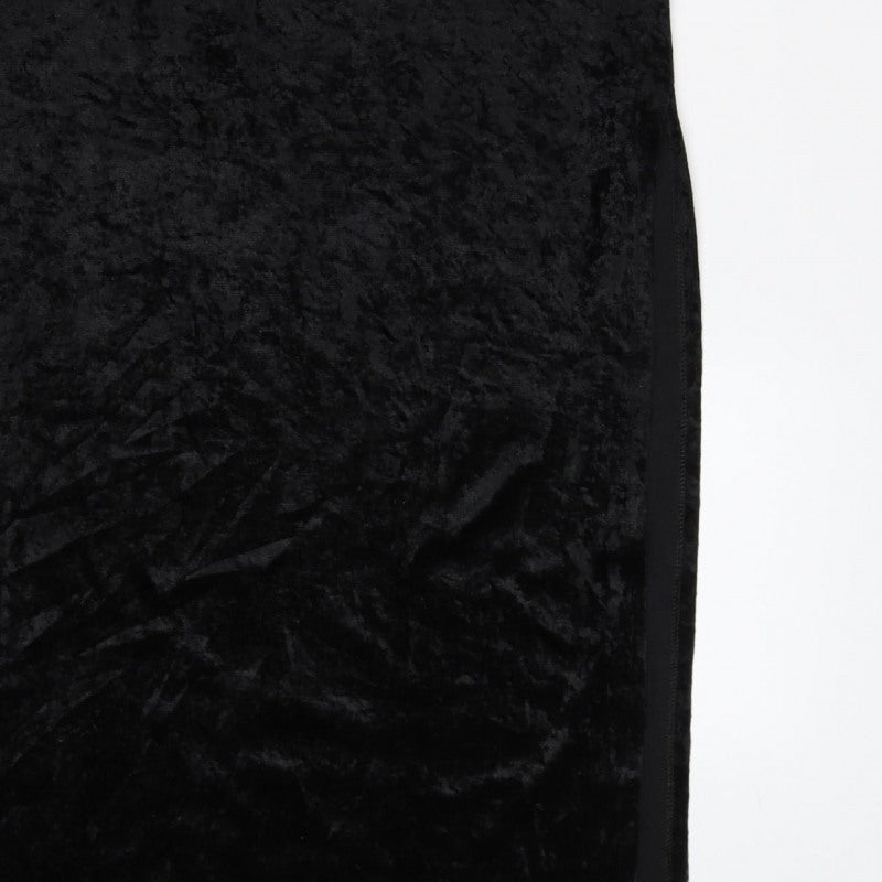 Transmission London Women’s Black Size 16 Velvet Long Slip Dress