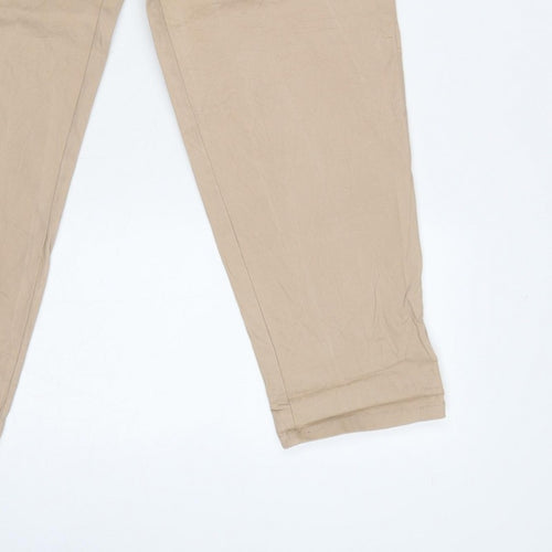 ASOS DESIGN Women’s Beige Petite UK 6 Tapered Chino Trousers