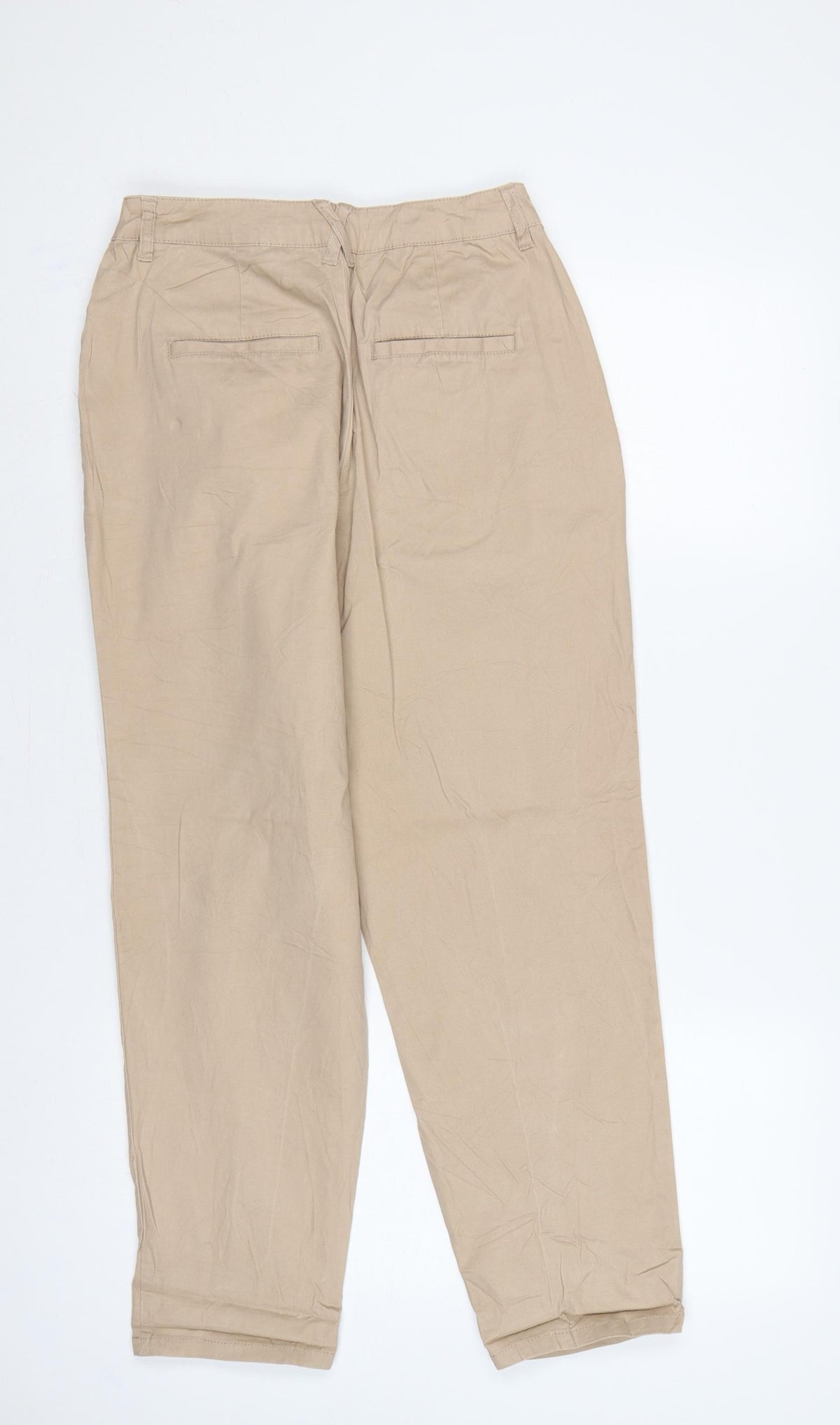 ASOS DESIGN Women’s Beige Petite UK 6 Tapered Chino Trousers