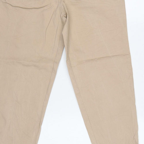 ASOS DESIGN Women’s Beige Petite UK 6 Tapered Chino Trousers