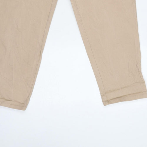 ASOS DESIGN Women’s Beige Petite UK 6 Tapered Chino Trousers