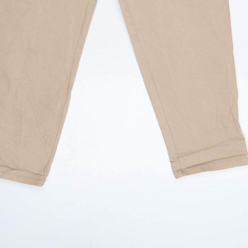 ASOS DESIGN Women’s Beige Petite UK 6 Tapered Chino Trousers