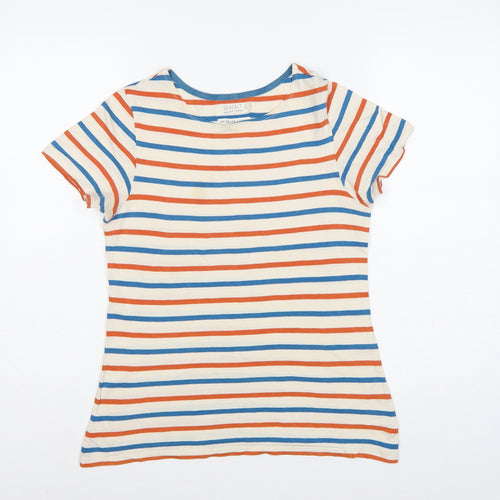 Seasalt Women Multicoloured UK 10 Sailor Striped Organic Cotton T-Shirt