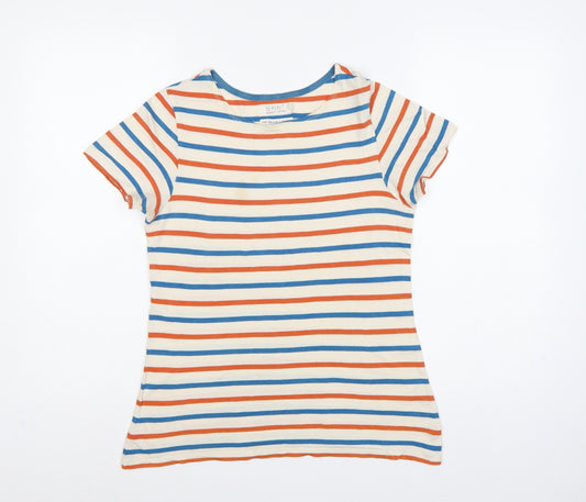Seasalt Women Multicoloured UK 10 Sailor Striped Organic Cotton T-Shirt