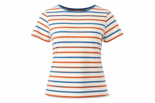 Seasalt Women Multicoloured UK 10 Sailor Striped Organic Cotton T-Shirt